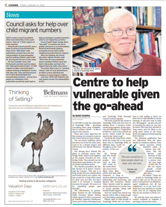 I forget people who don't buy the Courier don't see some of what's going on in Tunbridge Wells. #SunnyTunny  This is very exciting.