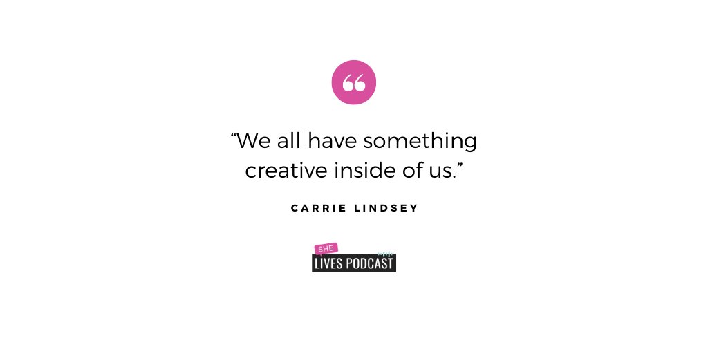 shelivespodcast's tweet photo. What is your creative hobby? Haven't found that "something" yet? Don't fret! @CarrieElleBlog explains how we all have a creative side in episode one! 

Listen now: https://t.co/tTw3LDfZYS

#PodcastsforWomen https://t.co/eKMQjYgT2k