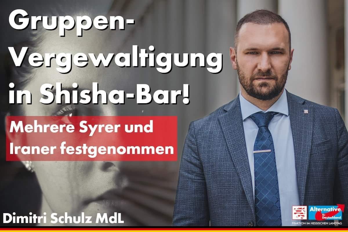 lgbeutin's tweet photo. #RechterTerror in #Hanau auf Menschen, die sich in einem Café entspannen: Es ist die #AfD, auch in Hessen, die seit Monaten gegen #ShishaBars hetzt. Und das ist nur eine kleine Auswahl. #noafd #Rassismus https://t.co/dIvpdpzrNa