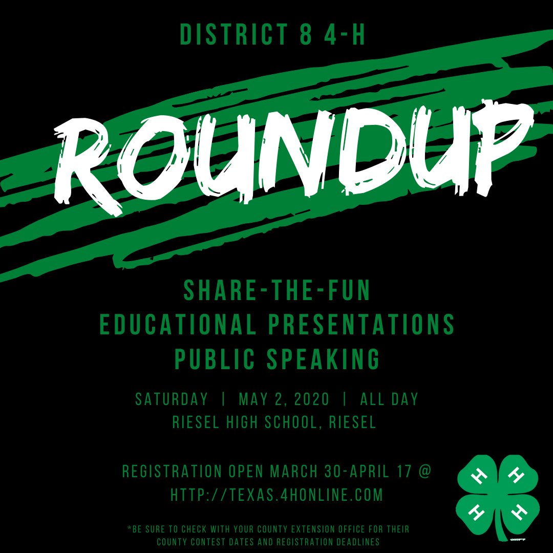 Tune up those speaking and performing skills! District Roundup coming at you on May 2!