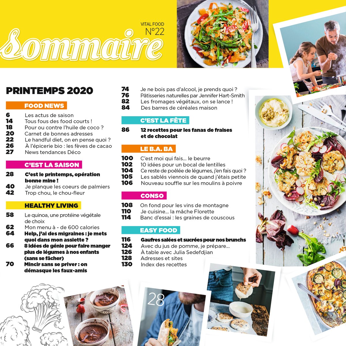 vitalfood_mag's tweet photo. Et voici 😉

Pour celles et ceux qui se demandaient de quoi aller traiter le magazine, voici le sommaire de notre nouveau Vital Food numéro 22. 

Alors conquis(es)? 💥 https://t.co/h97Z8aCcsX