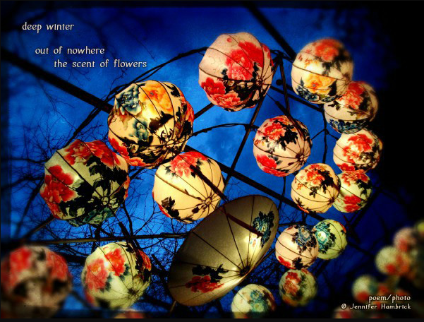 My "deep #winter" #haiga published today in DailyHaiga. TY, #editor Linda Pilarski. #haiku #poetry #poem #micropoetry