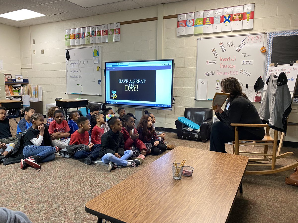 Thank you Libby Roof and Mrs. Tucker for coming to read to us for today’s African American Read In #AARI20