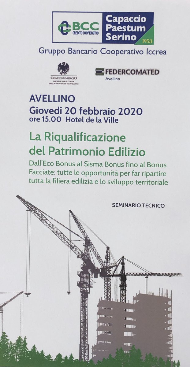 gruppoiccrea's tweet photo. CONDviene è il prestito chirografario del Gruppo #Iccrea per la riqualificazione dei condomini. Oggi ne parliamo all'evento ad Avellino, dove @BccCapaccio fa da padrona di casa. 
#Federcomated #ecobonus #BCC
Leggi qui 👇
https://t.co/15iCAPwKcM https://t.co/93dS4kmGlq
