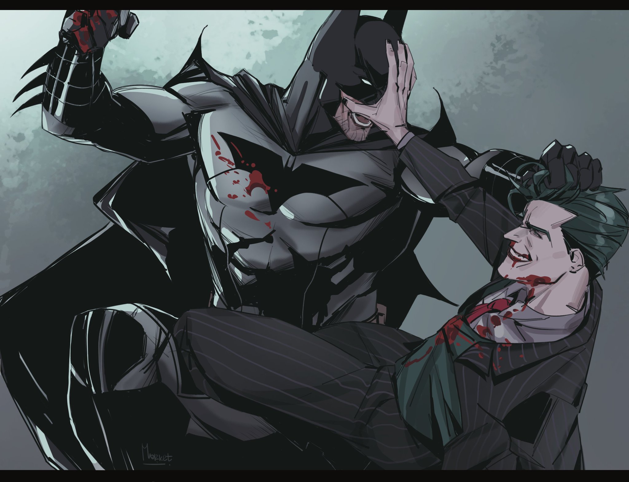 “Their war

#batman #joker #dc” .