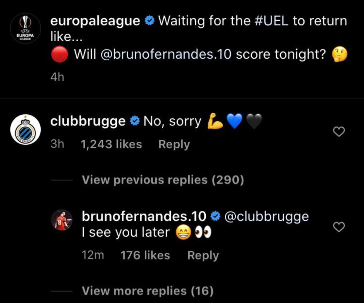 Bruno Fernandes has sent his warning to Club Brugge ⚠️