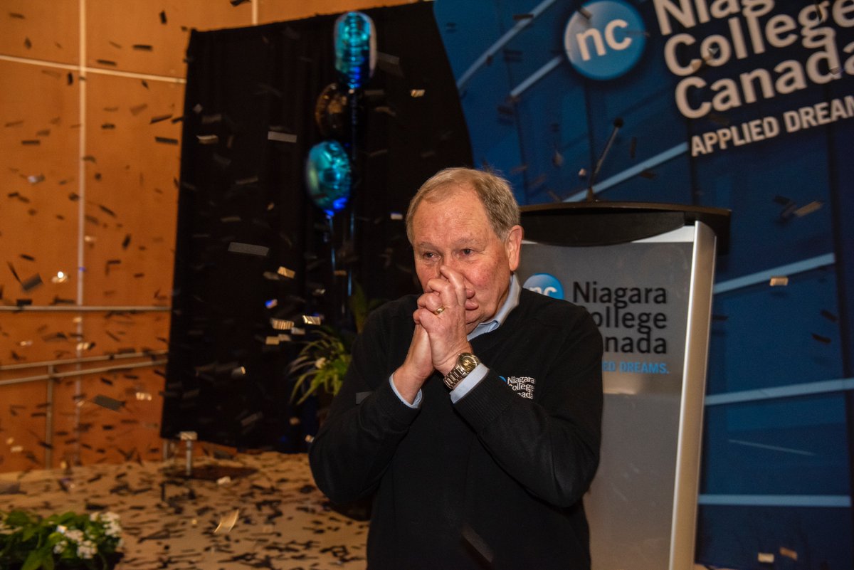 niagaracollege's tweet photo. Yesterday we celebrated the extraordinary 25 year journey of Dan Patterson's career serving as the 5th president of #NiagaraCollege. Dan has worked tirelessly with vigour &amp; passion inspiring so many people. 
Today we celebrate Dan one more time in #NOTL. Here's to you Dan. 💙 https://t.co/YCKNVpXMlZ
