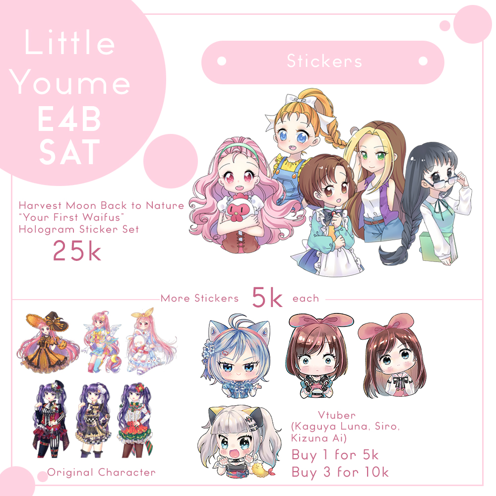 Hello, here is my catalogue for #cf14 #comifuro14 for you who like #Danganronpa, #HarvestMoon #Detroitbecomehuman #BTS #VirtualYoutuber and #AnimalCrossing, visit our Booth E4B on Saturday~ Thank you~ 