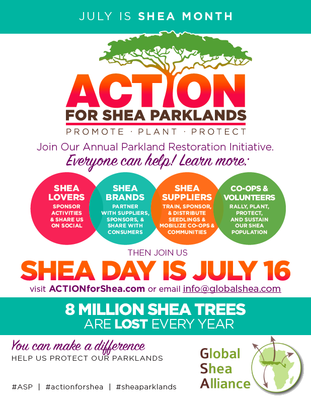 GlobalShea's tweet photo. #DYK? The GSA has designated July as #SheaMonth during which series of activities will be undertaken jointly by the industry, amongst which the first-ever Regional Tree Planting Initiative. Join us on July 16, as we begin efforts to plant #10millionTrees over the next #10years. https://t.co/2NWFjut5mz