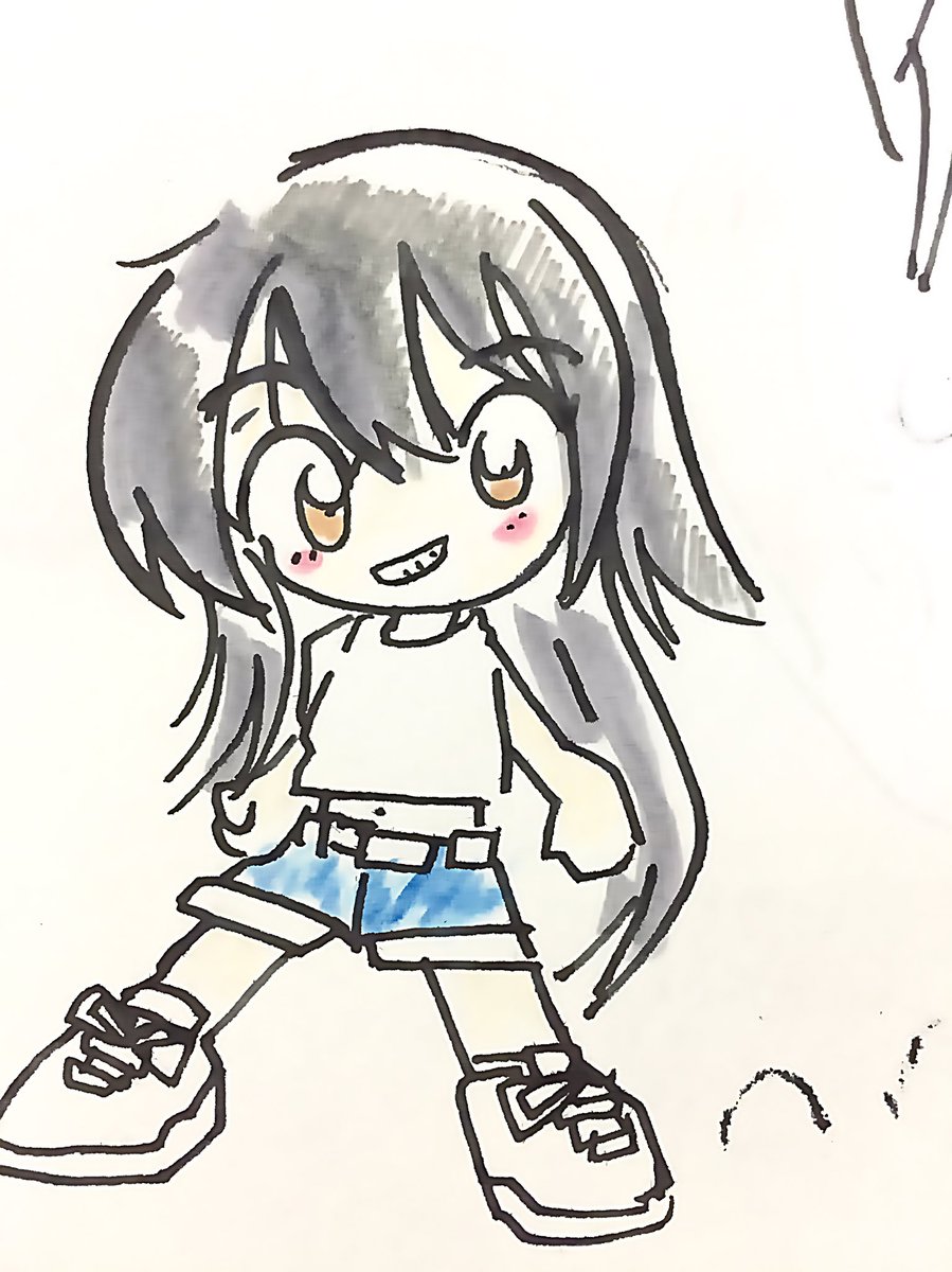 油揚げ泥棒と墨の練習 