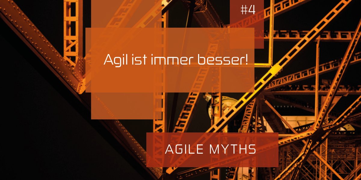 summitcle's tweet image. #agilemyth #4: Agil ist immer besser

➡️Agiles Arbeiten ist nicht immer die Lösung. Es eignet sich bei Projekten, die unstet, komplex, innovativ und/oder dringlich sind. ⚡️

🔎bit.ly/2v4qWbe
scaling-agile-summit.de
#sasummit2020 #agil