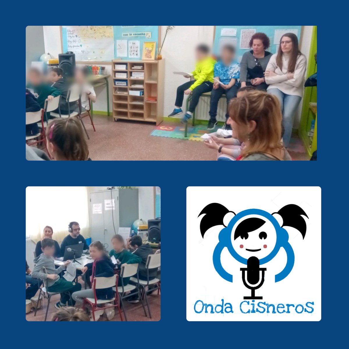 CeipCisneros's tweet photo. Hoy los compañer@s del @CeipEeuu han visitado nuestras aulas para vivir los proyectos y metodologías que desarrollamos, también han asistido a los estudios #OndaCisneros para ver la grabación del programa de radio de este mes. #Mentoractúa.¡Gracias por vuestra visita!. https://t.co/juiHXricn7