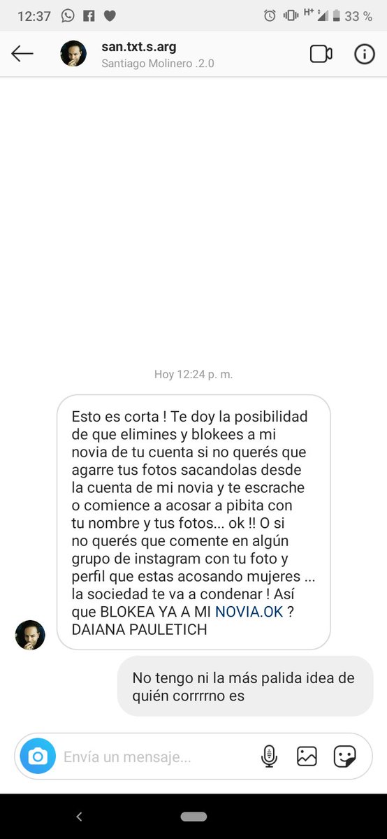 NatanaelVolando's tweet photo. Quiero hacer pública esta denuncia para que se sepa que en ROSARIO hay un loco psicópata suelto acosando y amenazando a todo el mundo.
Sigue- https://t.co/difcwswKdI