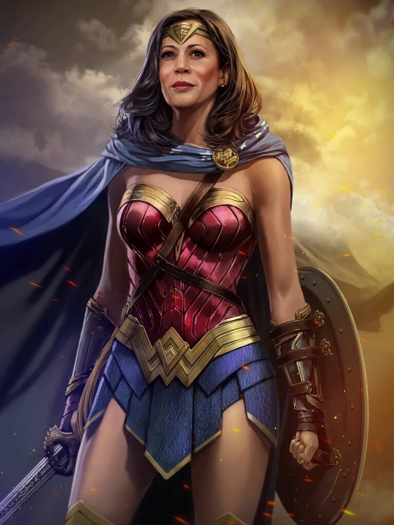 JackMCarey1's tweet photo. @JoyceWhiteVance Wonder Woman... er, I mean Kamala.  (sigh) https://t.co/tN66eIai6Q