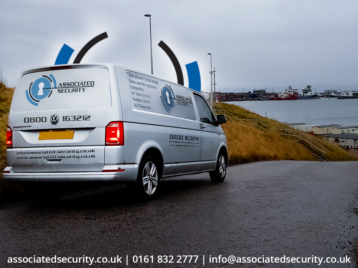 ASecOnline's tweet photo. Our vans look amazing everywhere they go! This was taken by one of our engineers this morning in Peterhead, Scotland - you can even see Peterhead's thriving port in the background! When we say we offer nationwide service &amp; maintenance, we mean it. 
#Nationwide Service #OnTheRoad https://t.co/r5kpwUR0S2