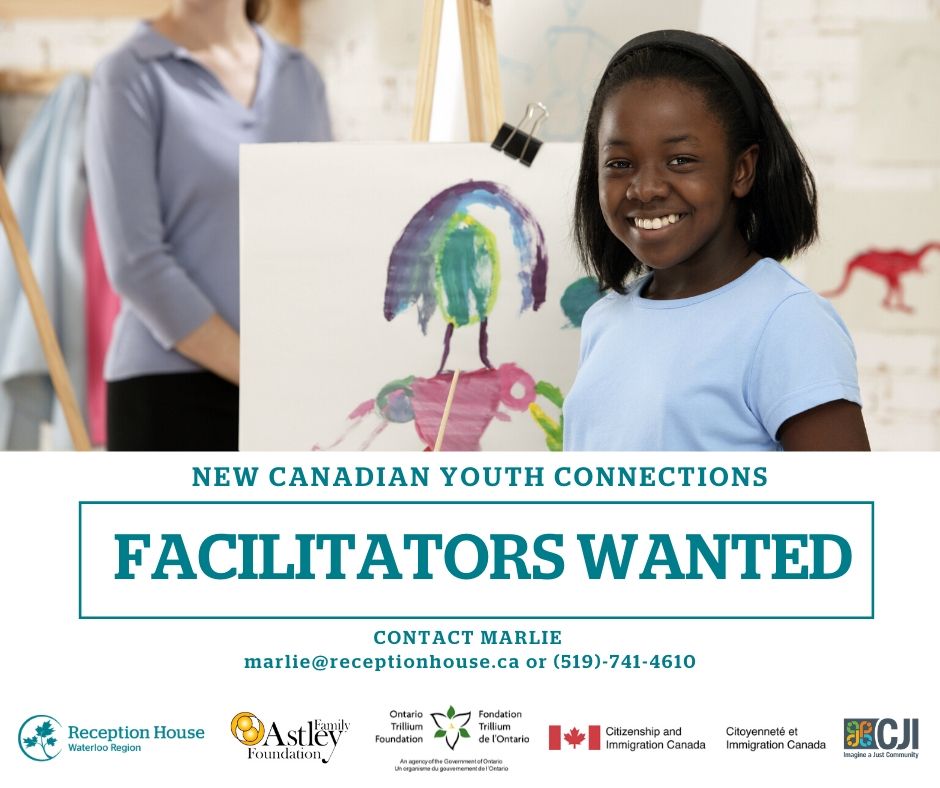 CALL FOR FACILITATORS: We are looking for anyone in #WatReg (Ex. musicians, artists, coaches etc...) who could run fun activities for our youth on Thursdays evenings. 

Interested? Contact us via email at marlie@receptionhouse.ca or call 519-741-4610. Thank you!

#KWAwesome