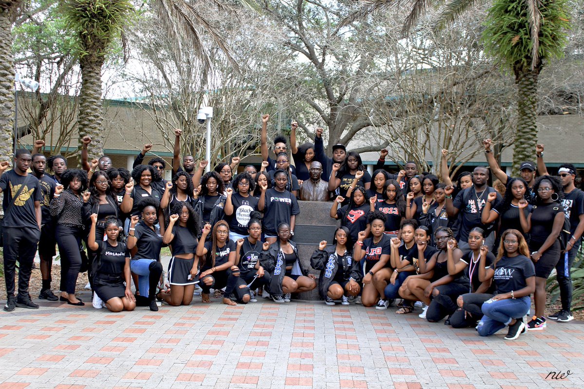 USFBlackOutWeek's tweet photo. Yesterday at Bull Market the B.O.W committee hosted our “Black Out” which unified all the 20+ Organizations and D9 BGLO apart of Blackout Week ✊🏿✊🏾✊🏽 We provides over 100+ students with Breakfast sponsored by McDonalds &amp; Dunkin Donuts ‼️

📸 by: @_newavera_ https://t.co/afgHkN0QNn