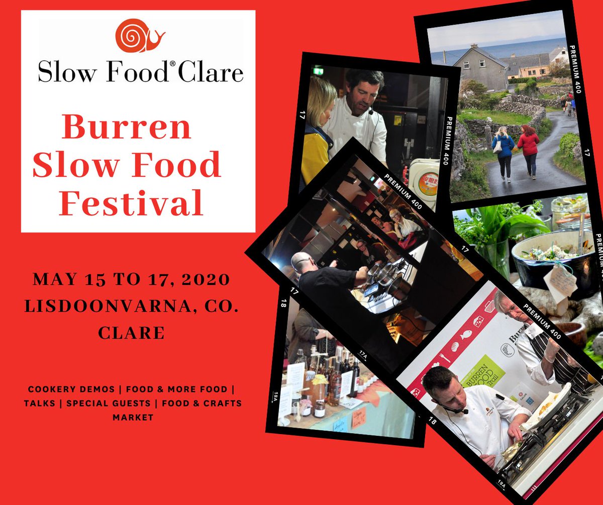 slowfoodclare's tweet photo. The line-up is starting to take shape. @tweediesm from the Michelin-starred Oak Room Restaurant @TheAdareManor will give #cookerydemo! #burrenfoodfest #foodfestival in #Lisdoonvarna #TasteTheBurren #stayanothernight #burrenslowfoodfestival 16&17 May @BurrenEco @SlowfoodIreland https://t.co/G4HvwyzLVS