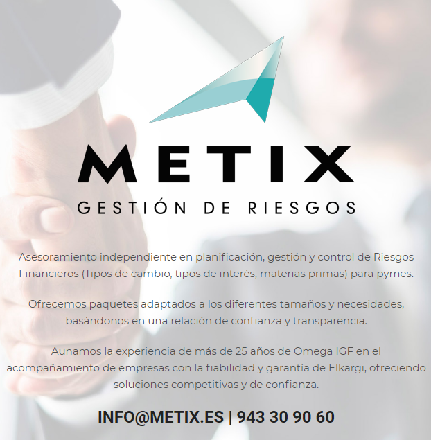 Elkargi_SGR's tweet photo. Para asesorar a las #ymes en la gestión y control de riesgos, nace #Metix de la mano de @ELKARGI_SGR y la consultora @OmegaIGF
🔗Noticia: https://t.co/OCooboz1Z7
🔗Web: https://t.co/bDC96OLqxg
🔗LinkedIn: https://t.co/4yZrqrCGSq https://t.co/PHavgJYXRx