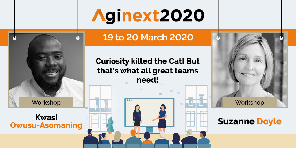 Aginextio's tweet photo. We are excited to welcome @oakagility &amp; Suzanne Doyle to #Aginext 2020! This interactive workshop will expose you to some #coaching tools that you can use to build great teams. Get ready to energise your coaching and your organisations! https://t.co/pWAsCjM7YT https://t.co/ELhjFh4dek