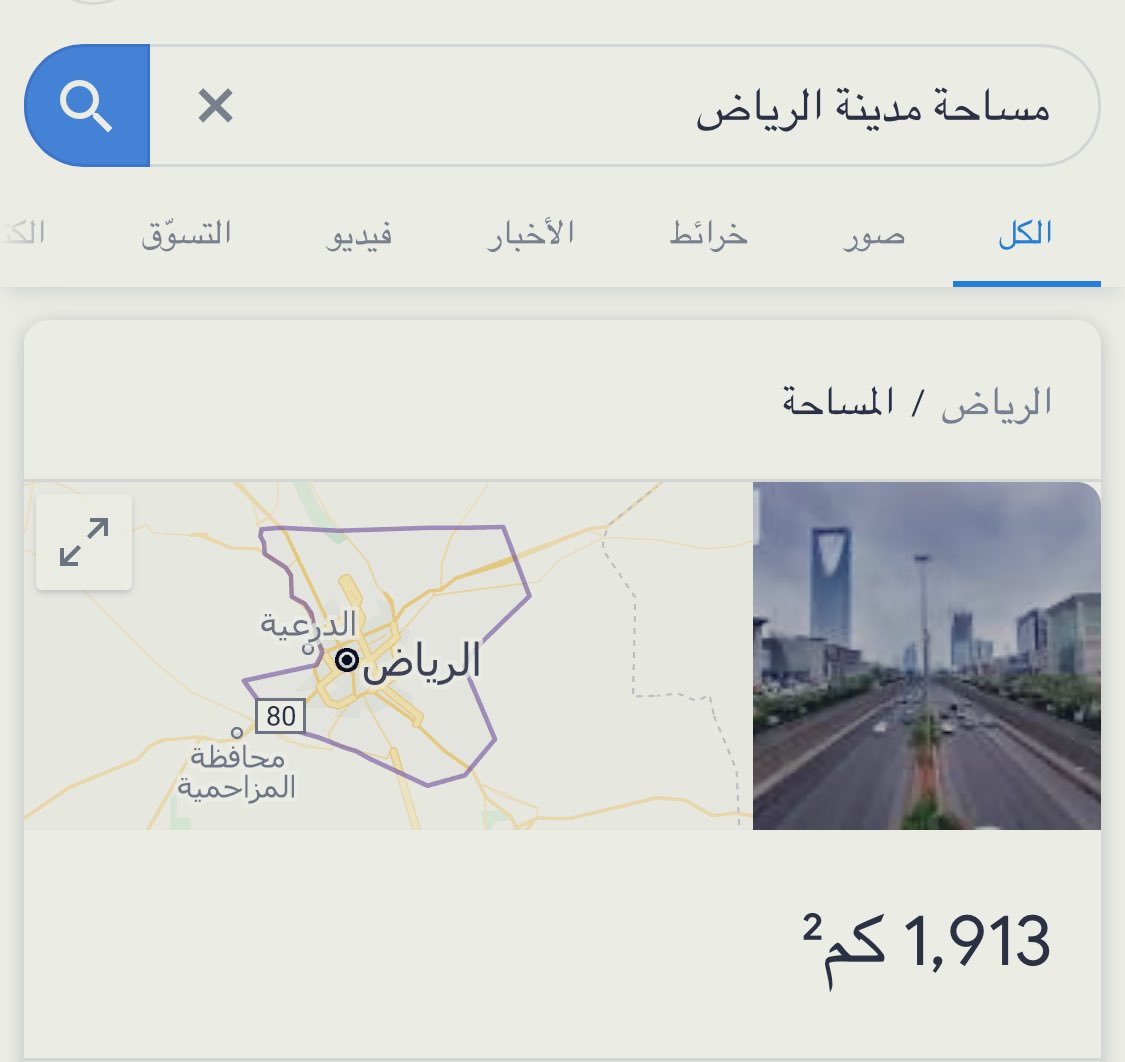 كم تبلغ مساحة الرياض حياتك