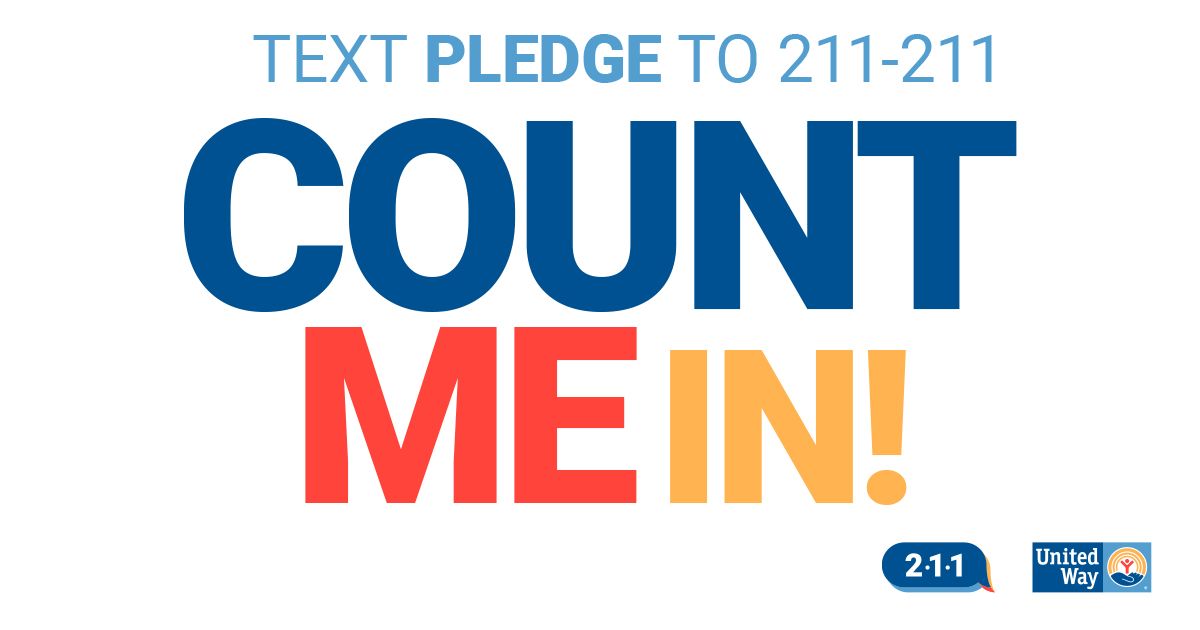 uwlakelands's tweet photo. @Unitedway invites YOU and more than one million individuals to pledge to be counted in the #2020Census. Opt-in by texting* PLEDGE to 211-211 to receive text reminders to participate in the Census!
*MSG and data rates may apply
#CountMeIn #CountUnited #Text2Pledge #JoinTheFight https://t.co/b0690wH1Vw