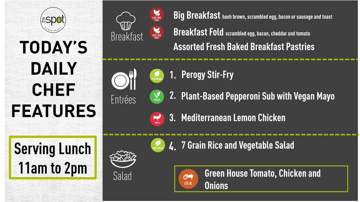 There is a lot of GOOD food at The Spot - #veganfood #vegetarianfood #meatfood #alldaybreakfast 📍Barrett CTI Building North Campus Ground Floor