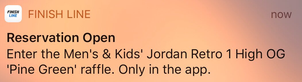 finish line pine green