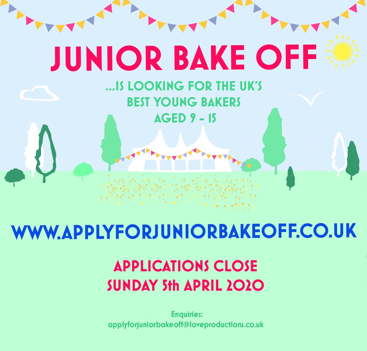 Do you know any brilliant young bakers? 🧁🍰🎂🍩🍪 LET US KNOW...