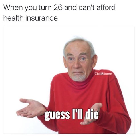 MikeGibble's tweet image. Thursday health insurance meme. Haha. Message me for a quote or review of your current situation.