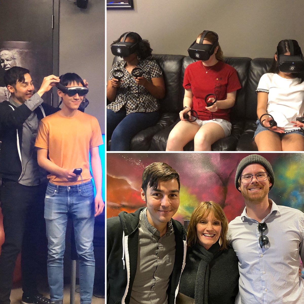FineArtsUT's tweet photo. Ideas Lab on an awesome field trip to @CapitalFactory this week touring their VR/AR Lab. Big shout-out to Brance Hudzietz for hosting us, and the amazing JJ Castillo for sharing his founder’s story of Viewer Ready. @utsdct, #UT_CCE, #CreativesRule @ViewerReadyCorp https://t.co/YDzbsRPURH