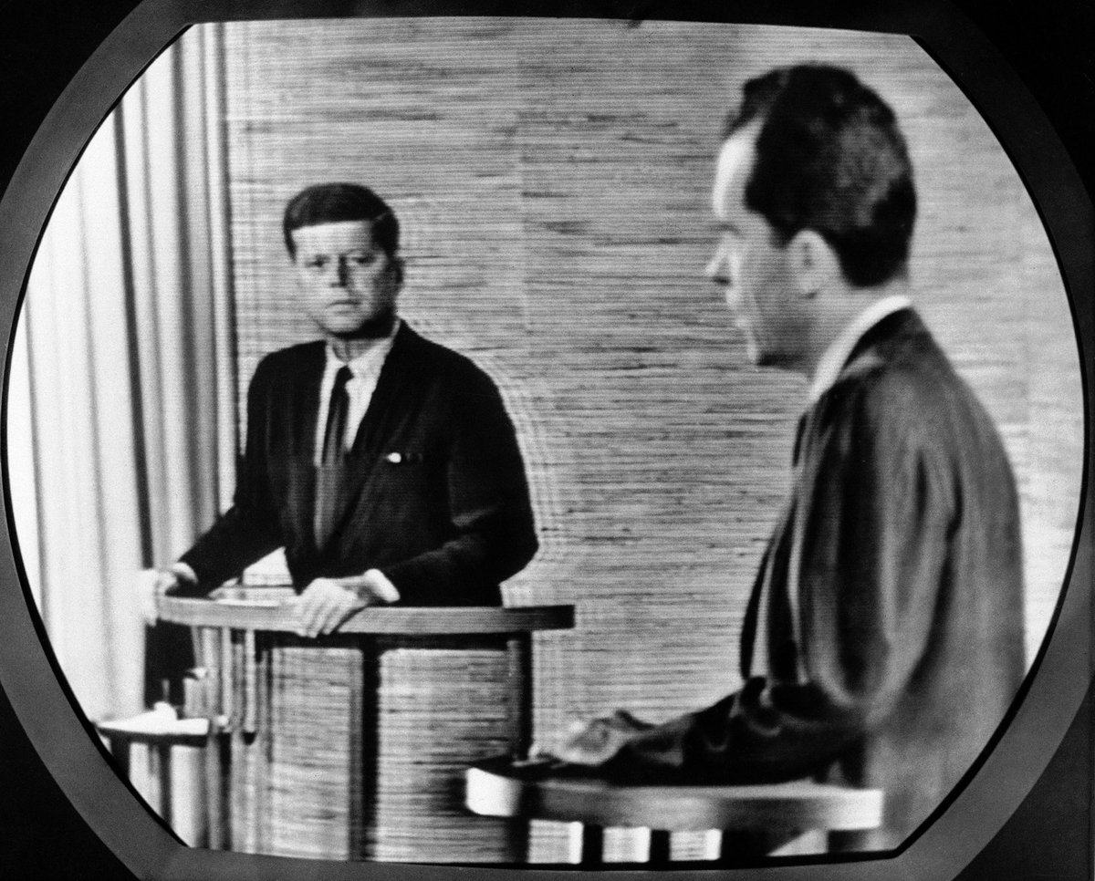 petergolden32's tweet photo. Writing a book on the 1960 campaign. The JFK-Nixon debates were formal, focused on issues, and had no personal attacks. Last night in Vegas resembled a school food fight. What happened in Vegas should stay in Vegas..political porn, pure and simple. #PoliticalFoodFight #DemDebate https://t.co/bnotoFNBQA