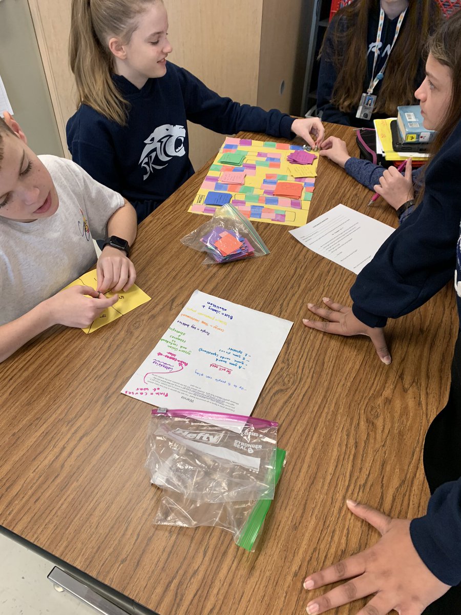 CoachKHall's tweet photo. Homemade Civil War/Reconstruction board games to review our unit! They’re challenging each other with questions and competition! https://t.co/lbOlDvOanJ
