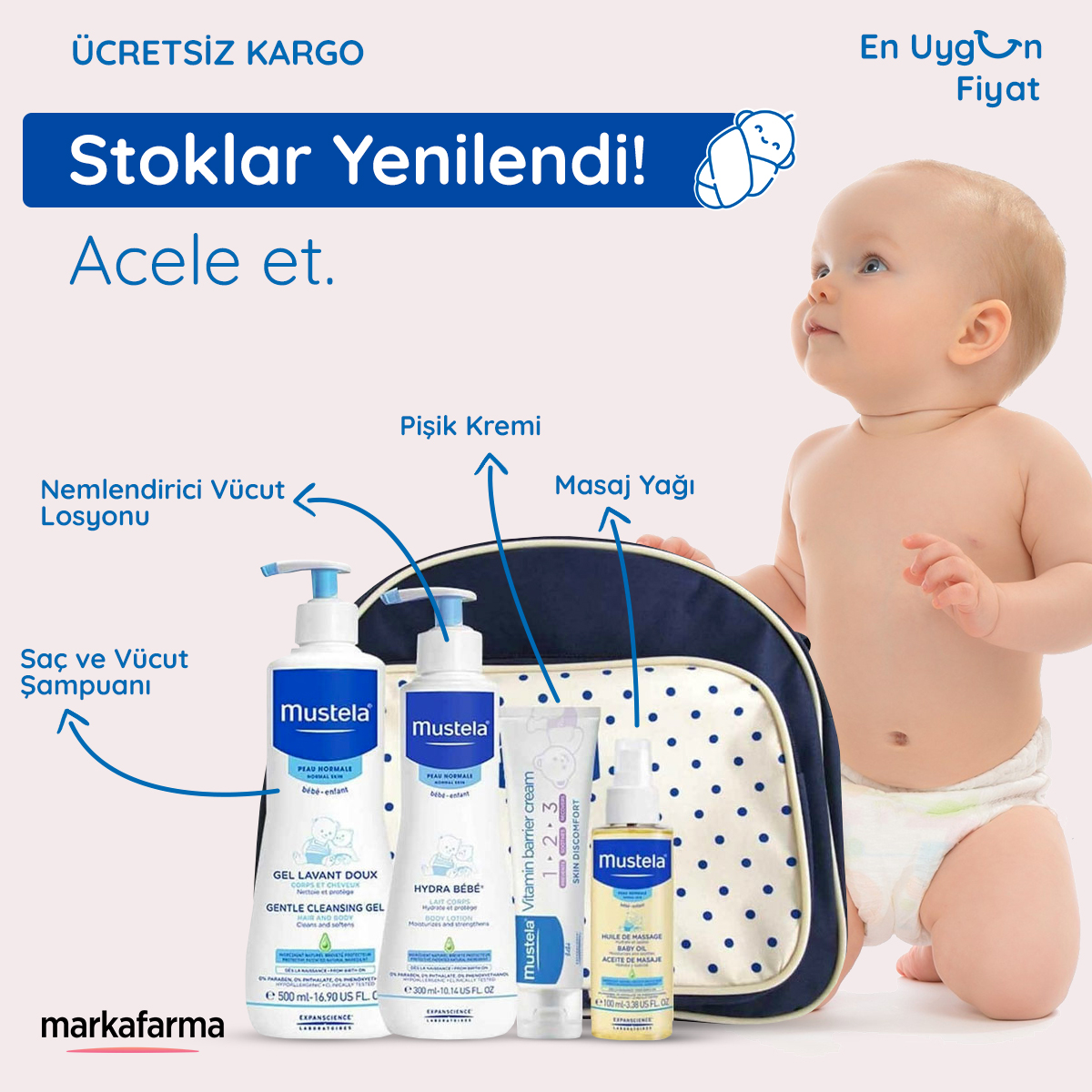 Yoğun İstek Üzerine Merhaba Bebek Bakım Seti Stoklarda!

markafarma.com/mustela-merhab…

#mustela