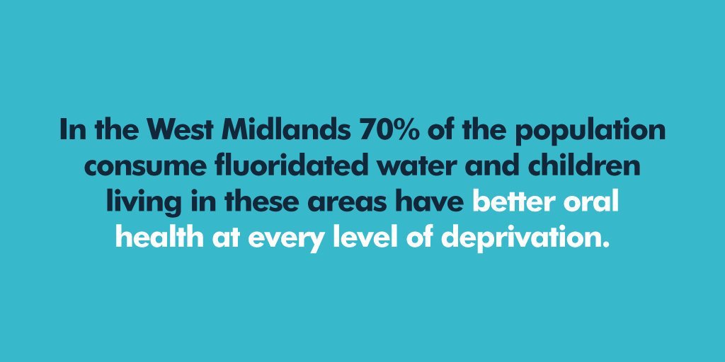 Water #fluoridation has been proven to improve oral health in various areas around the UK, including the West Midlands.