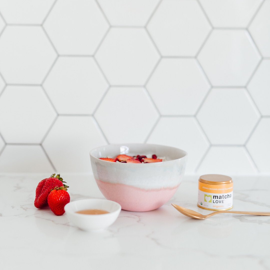 Sweetest breakfast scene. What are you having with your matcha this morning? #matchaLOVE #matcha