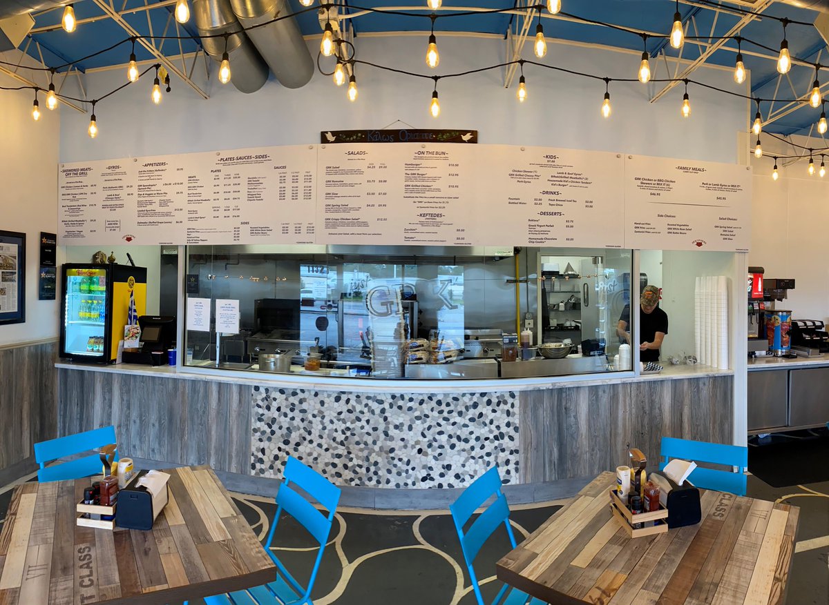 SignsTasman's tweet photo. Menu Boards for @GrkJust!! If you are around I-10 and Kirkwood, stop by for some awesome greek food! Thanks for trusting TASMAN Signs for your branding needs, Just Grk!
#TASMANSigns #Menuboards #InteriorSigns #Branding #GreekFood #Gyros #AuthenticFreshSimple #AuthenticGreekGrill https://t.co/agwkracH8f