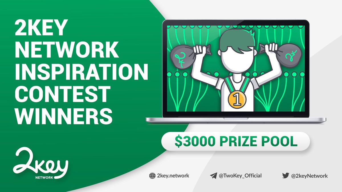 RiczCryptoz's tweet image. 2key Network Inspiration Contest has ended and now it's time to announce the grand winners of $3,000 Prize Pool in 2KEY &amp;amp; BTC!

And the winners are...
🥁🥁
2key.network/blog-posts/and… 

 #2keyNetwork #2key #2keyLink #SmartLink #SmartLinks #2keyContest2020