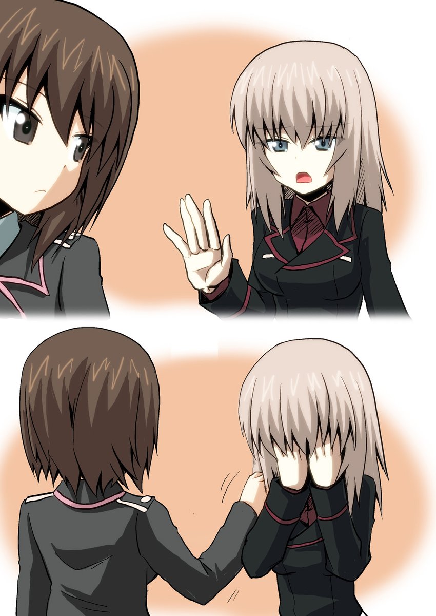 #公式設定ではないということは重々承知しているがなぜか自分の妄想の中でデフォルトになってしまっている二次創作設定
・妹に負けず劣らずまほも時々突拍子もないことをする
・隊長になった後もエリカはまほを「隊長」と呼んでしまったことが何度かある