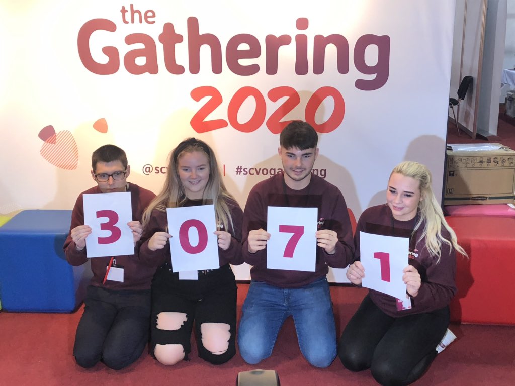 scvotweet's tweet photo. Done! Thank you to the 3,071 people who joined us over the past 2 days for #scvogathering 2020, &amp; to our staff &amp; vols, event hosts, exhibitors, @WestLoCollege @SECGlasgow @Heather_CCLA @ScotCharityReg @KeeganPennykid @GlasgowCC @SocEntScot @lewspics @ThirdForceNews &amp; @GES_EMEA! https://t.co/USBp9BRsls