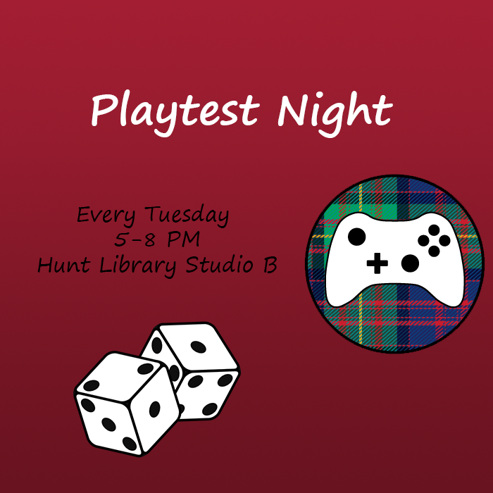 CMUPlaytesting's tweet photo. We will be having a pizza night during our next Playtest Night on February 25th! Come to test out your games and try others, while getting some free pizza in the meantime! https://t.co/c0yzvhEFpn