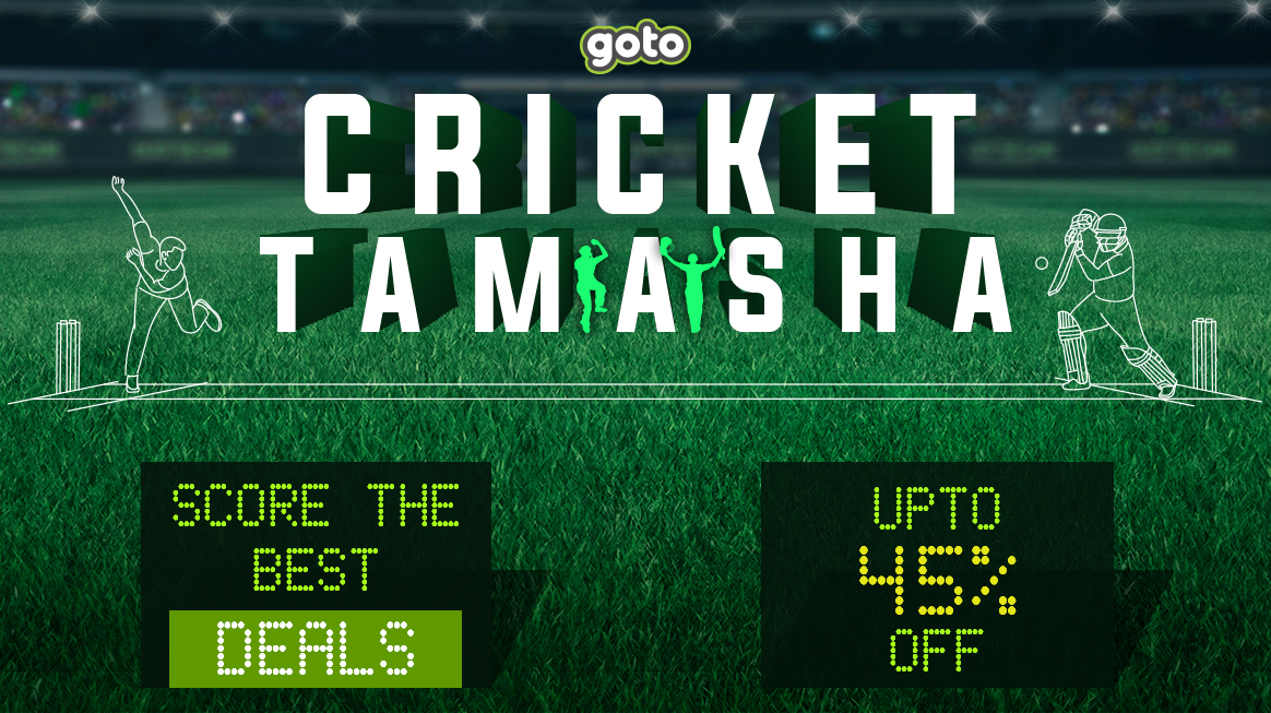 GotocomPk's tweet photo. With the stage all set and hearts racing for the start of an action-packed cricket season, Goto brings you crazy deals and steals on Cricket Tamasha with up to 45% off that you just can't miss! 🤩

Shop now: https://t.co/GyyhfHPSOt https://t.co/HfeEIPWNEx