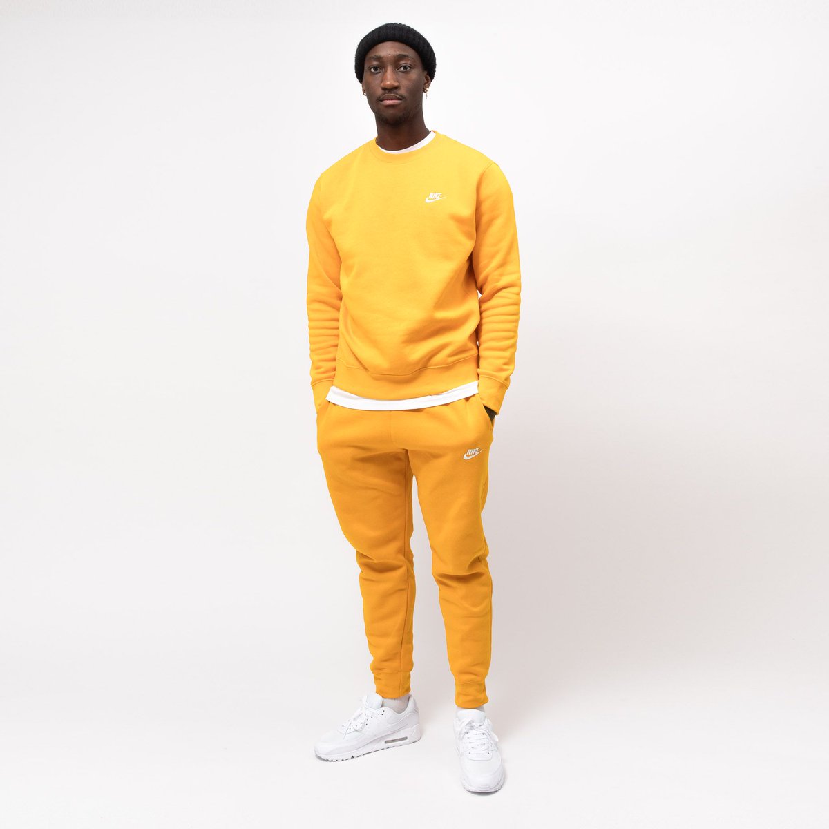 nike sportswear club fleece yellow