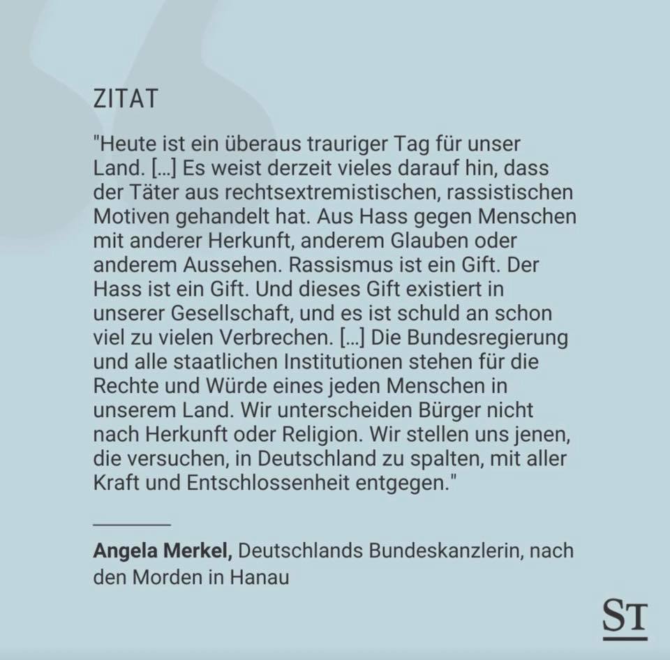 SolautSonja's tweet photo. So regiert eine echte Führungskraft auf #Hanau, Herr @sebastiankurz.
Aber im Repertoire der #ÖVP scheinen nur die Textbausteine "illegale Migration" und "Kinderkopftücher" zu sein. Peinlich und beschämend für Österreich. https://t.co/smt9eua5PX