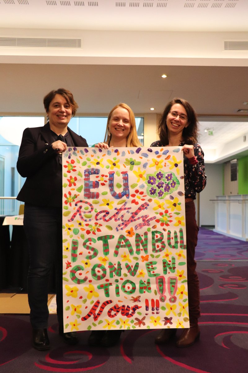 EuropeanWomen's tweet photo. Every second woman in the EU has experienced sexual harassment. We rise together for a Europe free from violence against women. It’s time for the EU to ratify the #IstanbulConvention. #1Billionrising #EUEquality https://t.co/LfFRzOiELi