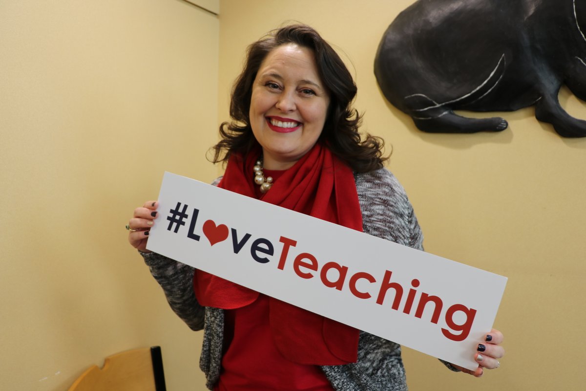 "I #loveteaching because I am able to inspire my students to be the best human beings that they can be <3 :)" -Beth French