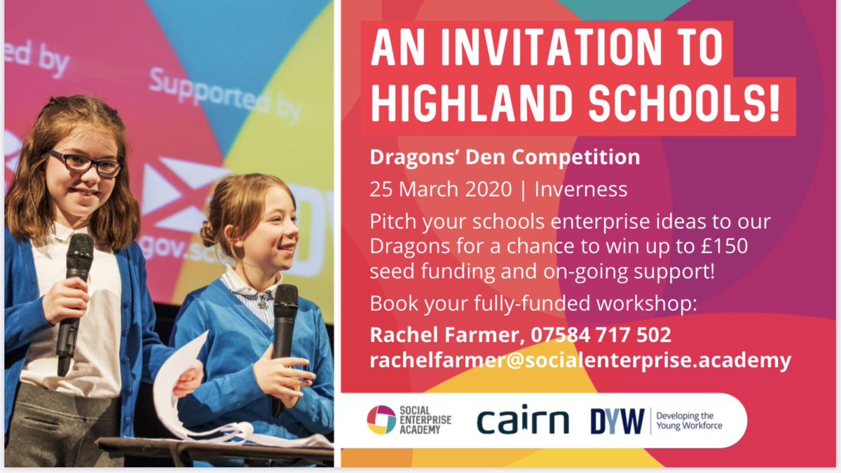 Passionate about empowering young people to make a positive impact? 

Bring them along with their ideas to meet our Dragons! #changemakers #SocEnt #businessforpurpose #LfS

Register now to download a business plan and book your fully funded pupil workshop👇🏽