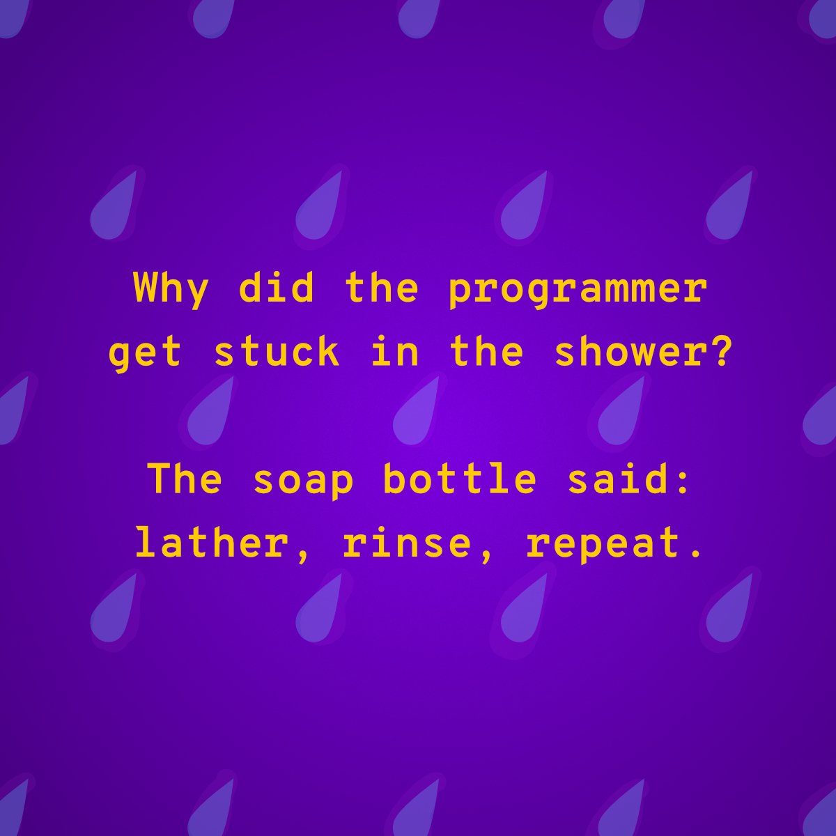 At least this joke has a stopping condition! 😜

#codehumor #coding #codinghumor #honeyhackathon #hivehelsinki #helsinki #hackathon #hexagonry #beeglorious