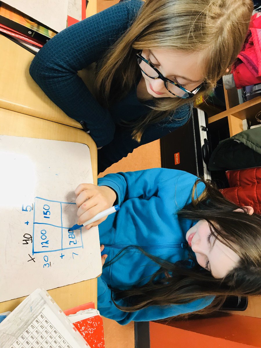 fab4krusen's tweet photo. Sage and Scribe with 2-digit by 2-digit multiplication 🗣4️⃣5️⃣❎3️⃣7️⃣💯📝 @KaganOnline #btsdtigers #brookwoodpawsup #studentsteachingstudents #joyfullearning #brainfriendlyteaching https://t.co/lJqHlcqcwJ