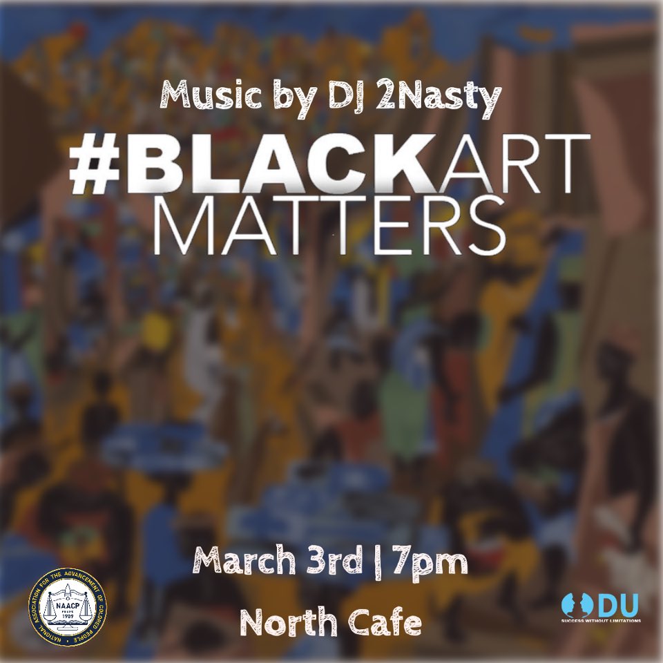 Due to inclement weather, BLACK ART MATTERS is now on March 3rd!